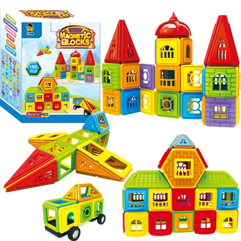 

77-402pcs DIY Magnetic Building Blocks Designer Construction Toys Set Model Magnet Educational Hobbies Toys For Children Gifts