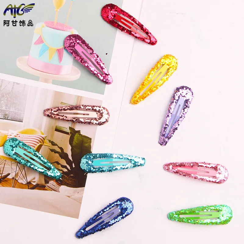 

Children's Network Red INS Barrettes Girls Korean-style Sequin BB Clip Bang Clip Princess Cute Hair Clip Headdress Side Clip