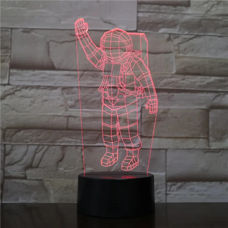 VCity астронавт ракета 3D USB светодиодный ночник Иллюзия голограммы Оригинальная лампа подарок для детей друзей дома спальня спальный Декор