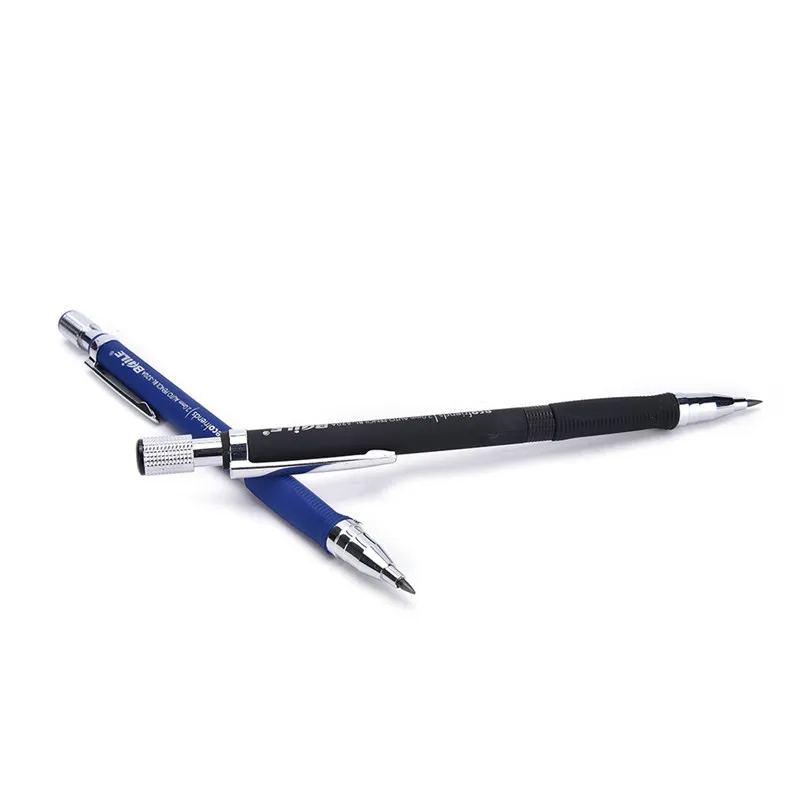 New 1PCs 2.0 mm Black Lead Holder Mechanical Drafting Drawing Pencil Blue/Black For School And Office Stationery