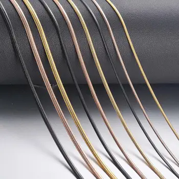 

1 piece Width 1.5mm/2mm/2.5mm Snake Chain Necklace Men Women Stainless Steel Snake Necklace Wholesale Jewelry