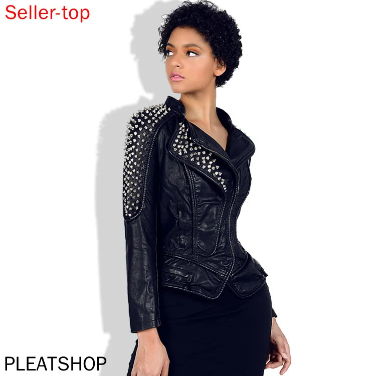 1年修理保証 女性用puレザージャケット ヨーロッパとアメリカ 機関車 ラペルリベット スリム スリム スリミング ショート 輸入品 Ongoing Southloopmarket Com 1年修理保証 女性用puレザージャケット ヨーロッパとアメリカ 機関車 ラペルリベット スリム スリム スリミング ショート 輸入品 Ongoing Southloopmarket Com