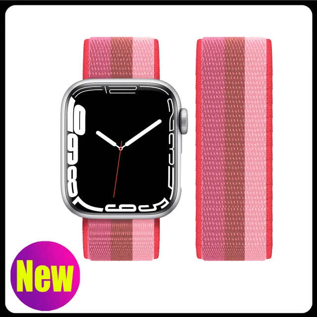 Nylon Strap for Apple Watch Band Series 765 45mm 41mm44mm 40mm  Smartwatch Watchband Belt Sport Bracelet on iWatch 4 3 42mm 38mm 77