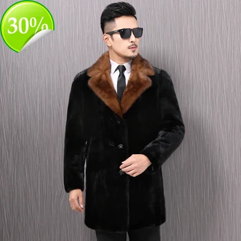

Real Coat Fur Men Real Mink Fur Coat 2020 Winter Jacket Men Real Fur Warm Outwear Mens Clothing Veste Homme Vnf17226 YY961
