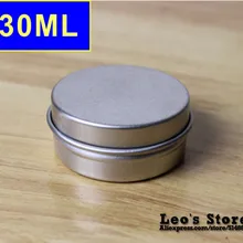 24 мм x 51 мм 50 шт./лот 30 мл мат алюминиевые банки, крем и косметика контейнер, Электронная защита, LAJ-08a