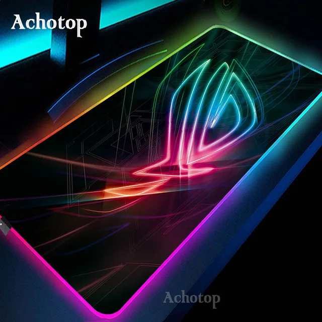 Large Office RGB LED Illumination Mouse Pad Mat Game Gamer Razer Gaming Mousepad Keyboard Compute Anime Desk Mat for CSGO 1