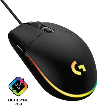

Logitech G203 LIGHTSYNC Wired Gaming Mouse - Black
