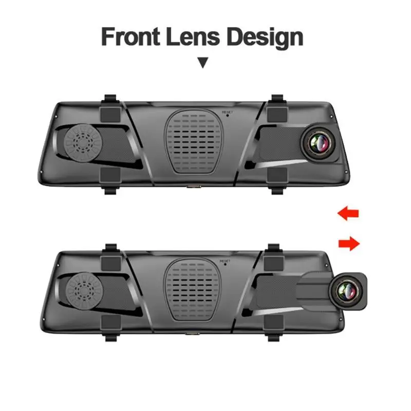 Phisung H900 Full HD 1080P Автомобильная dvr камера 9,88 дюймов зеркало заднего вида цифровой видеорегистратор Dashcam сенсорный экран DVR камера s Новинка