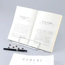 Портативный металлический Регулируемый держатель для чтения книг, подставка для книг