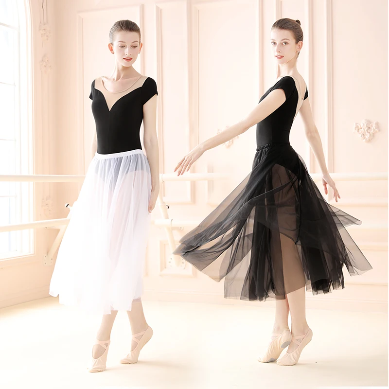 Gonna Lunga Donna In Tulle Nero – Vita Alta Elastica, Multistrato A Rete – Taglia XL – Per Balletto, Festa, Ballo Di Fine Anno - 2