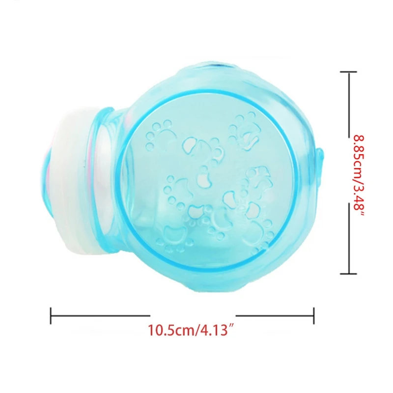 Bird bath basin transparent hamster external bathroom pipe cage shower bath tub plastic small pet sandbox