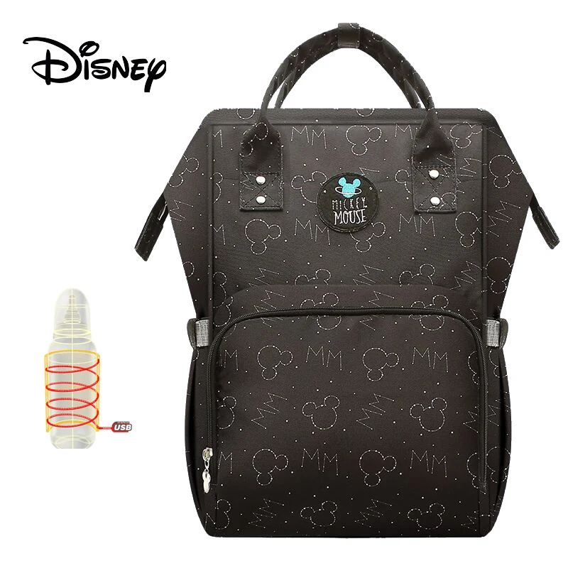 Disney Mochila Maternidade водонепроницаемая сумка для подгузников USB бутылочка для кормления дорожный Рюкзак Детские сумки для мамы сумка для хранения мумия сумки - Цвет: 6