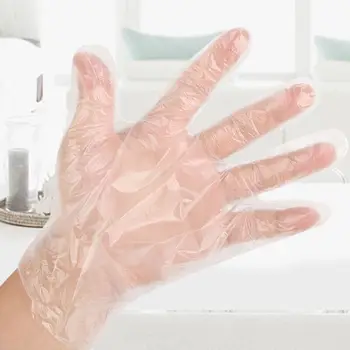 

30pcs Disposable PE Cleaning Gloves Powder Free Restaurant Home Kitchen Barbecue Service Catering Hygiene Safety Gloves