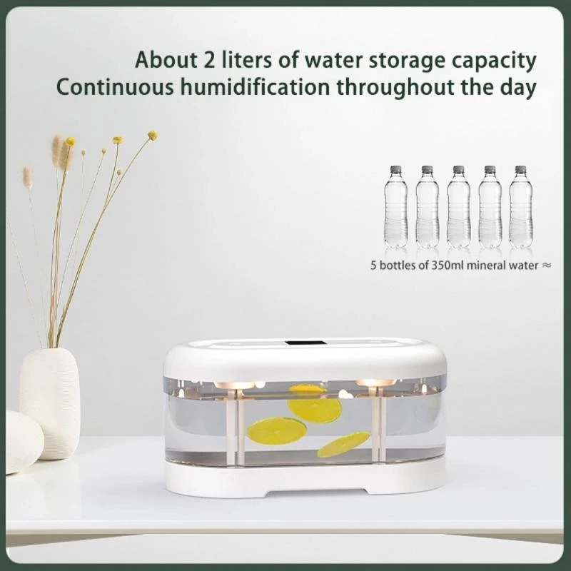 2L Air Humidifier Wireless Mute Essential Oils Diffuser Smart Touch Fragrance Diffuser Ultrasonic Cool Colorful Lamp Home 4