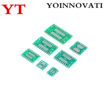 

35pcs=7value*5pcs PCB Board Kit SMD Turn To DIP SOP MSOP SSOP TSSOP SOT23 8 10 14 16 20 24 28 SMT To DIP