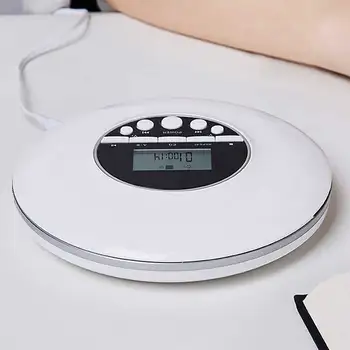 

Audio Stereo Sound Anti Skip Travel Home LCD Display Multifunctional With Earphone HIFI Discman Portable CD Player 3.5mm Jack