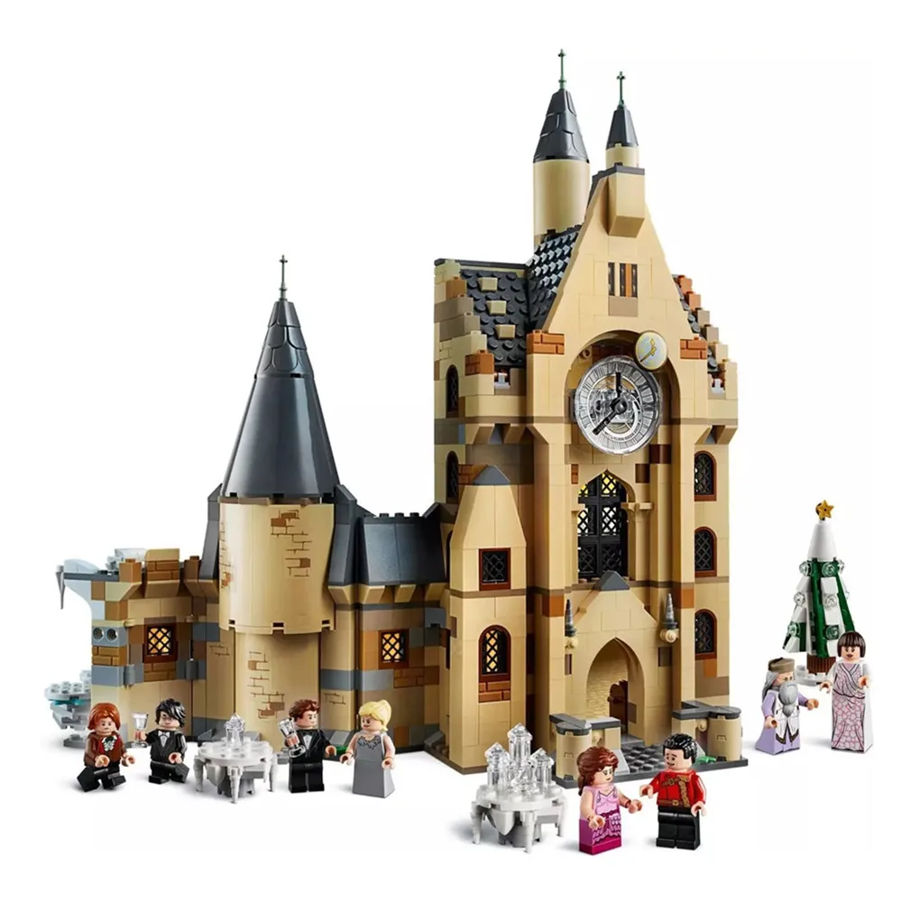 

2019 New Harris Clock Tower Potter Castle Model Building Blocks Bricks Toys Juguetes 75948
