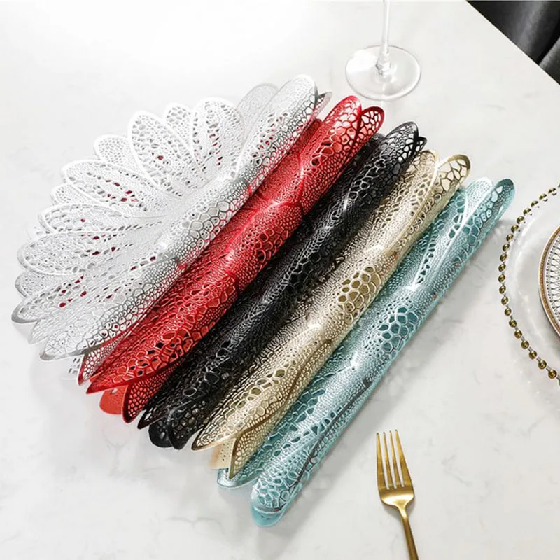 2 шт. красивые большие цветочные подставки под столовые коврики для столовой