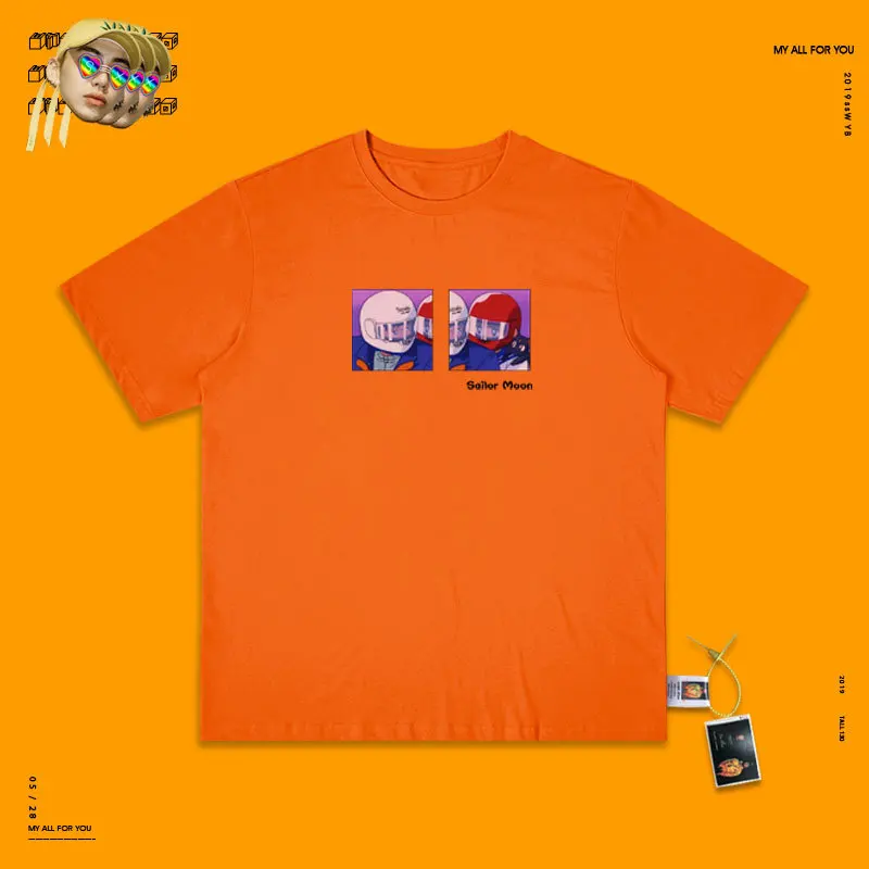 orange Сказочная куртка футболка из чистого хлопка с короткими рукавами в западном стиле Красивая Оригинальная одежда с короткими рукавами для девочек - Цвет: orange