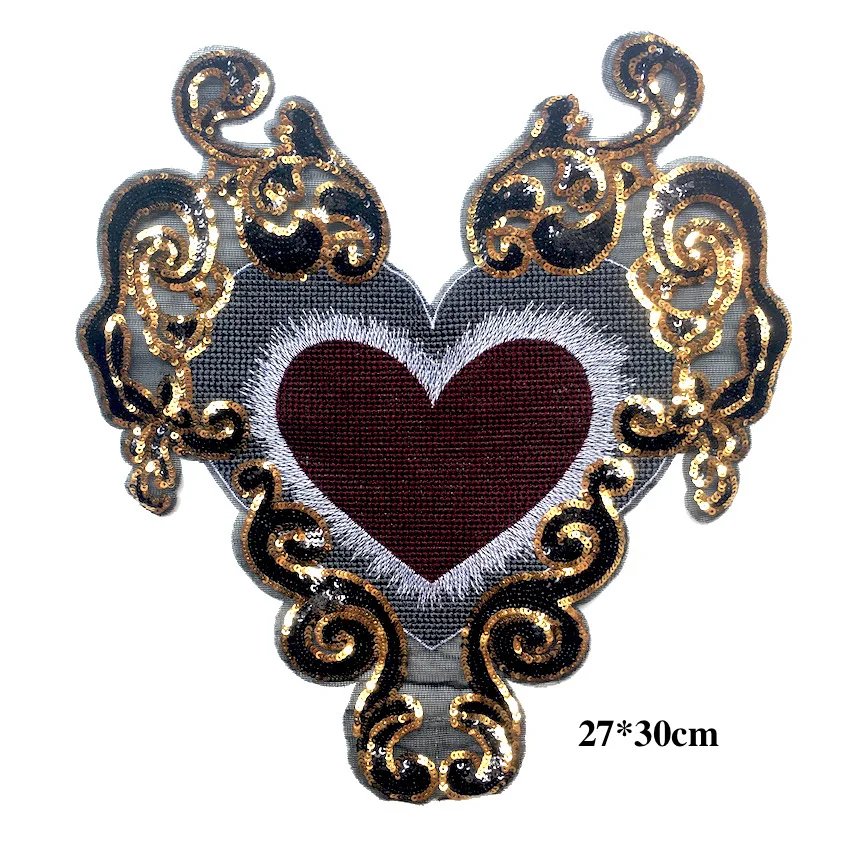 1 шт. большой красный принтом сердечки и милым под змеиную кожу с помощью утюга