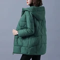 2021 New Women's Vest Jacket Down Cotton Vest Autumn Winter Jacket Hooded Long Coat Sleeveless Loose Female Waistcoat Snow Wear black puffer