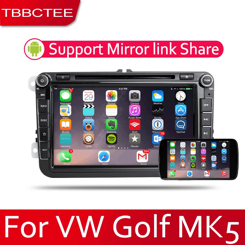 TBBCTEE автомобильная система Android 1080P ips ЖК-экран для Volkswagen VW Golf MK5 2005~ 2008 автомобильный Радио плеер gps Навигация BT WiFi DVD