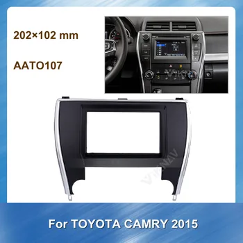 

Car Radio Stereo Fitting installation Fascia for TOYOTA Camry 2015 Stereo Frame Fascias Panel Facial DVD CD Dash Bezel