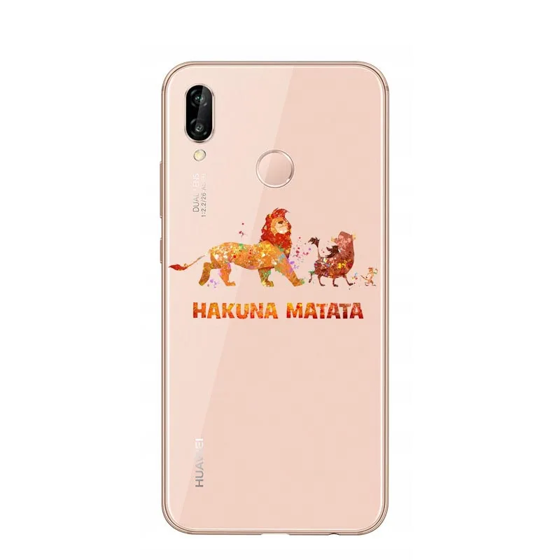 Lion King Hakuna Matata Soft Phone Case Cover For Huawei Mate 10 20 Lite P30 Pro P10 Lite P8 Lite P30 Lite P20 Lite P20Pro - Цвет: TPU