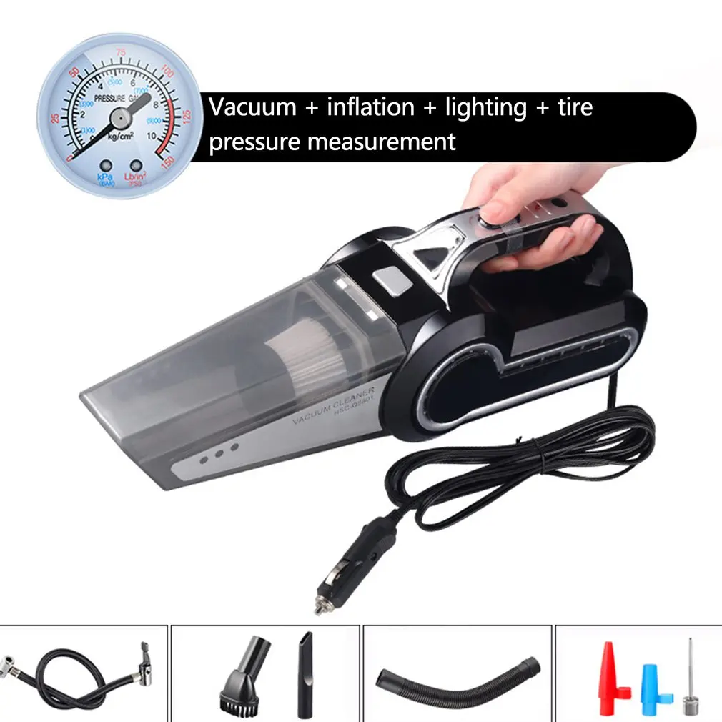 

Car Vacuum Cleaner Inflatable Car Air Pump Powerful Dedicated Dual-Use Car Household Small High-Power Four-In-One