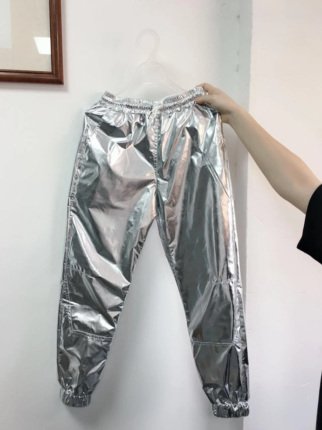 Pantalones de brillante para hombre Cool Hip Hop Casual Jogger pantalones de chándal de alta calidad pantalones de cintura elástica de tobillo| Pantalones Harén| - AliExpress