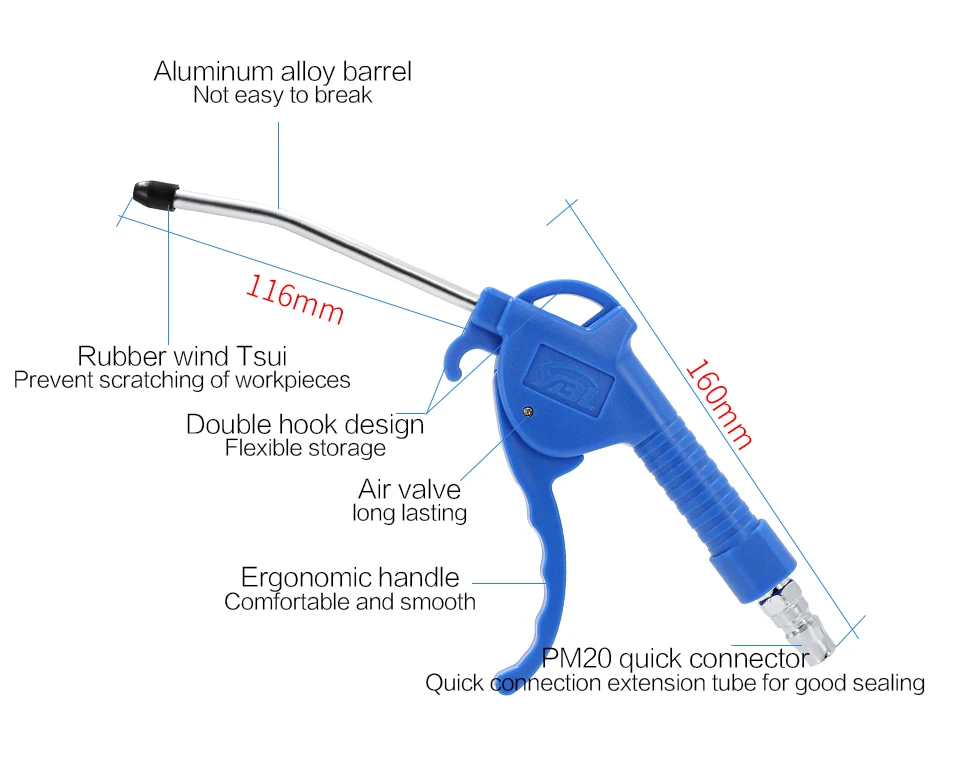 Пневматический пистолет, пневматический инструмент, пневматический пистолет высокого давления, воздушный насос, удаление пыли грузовик, для сдувания пыли