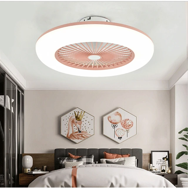 Фото современный простой светодиодный вентилятор для спальни ультратонкий цена