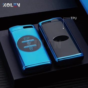 TPU Car Smart Key Case Cover Shell Fob per Chery Tiggo 8 Arrizo 5 7 Pro EQ7 5x 3x Tiggo 7 supporto di protezione accessori senza chiave - TPU Car Smart Key Case Cover Shell Fob per Chery Tiggo 8 Arrizo 5 7