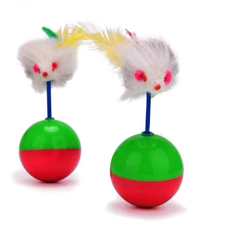 Новое поступление прочные игрушки для кошек Mimi любимая меховая мышь неваляшка игрушки для кошек Пластиковые Игрушки для ловли кошек
