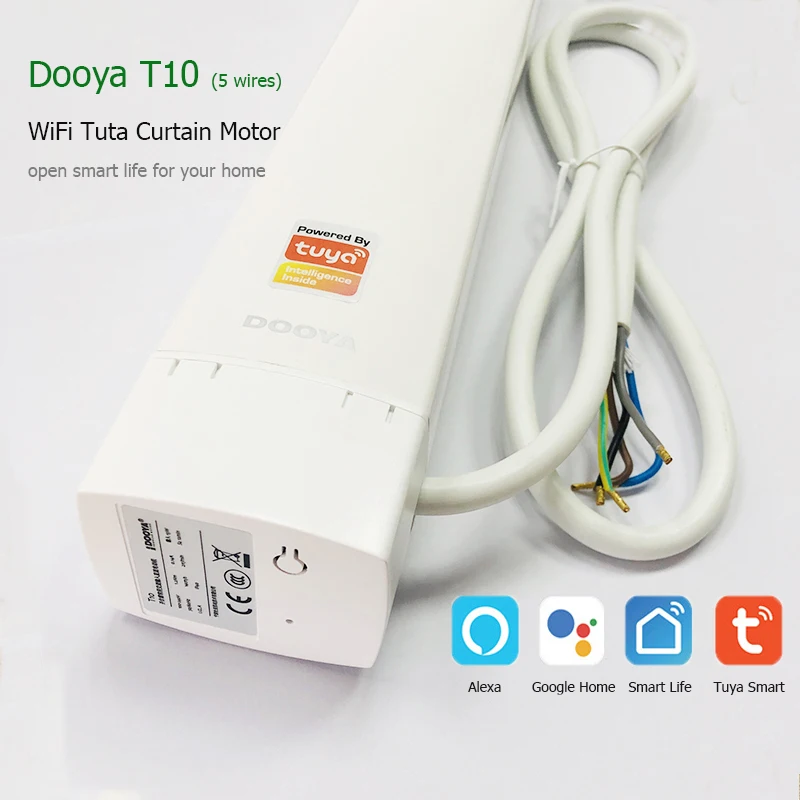 Двигатель для штор Dooya T10 Wi Fi alexa google home smart life tuya голосовое управление через