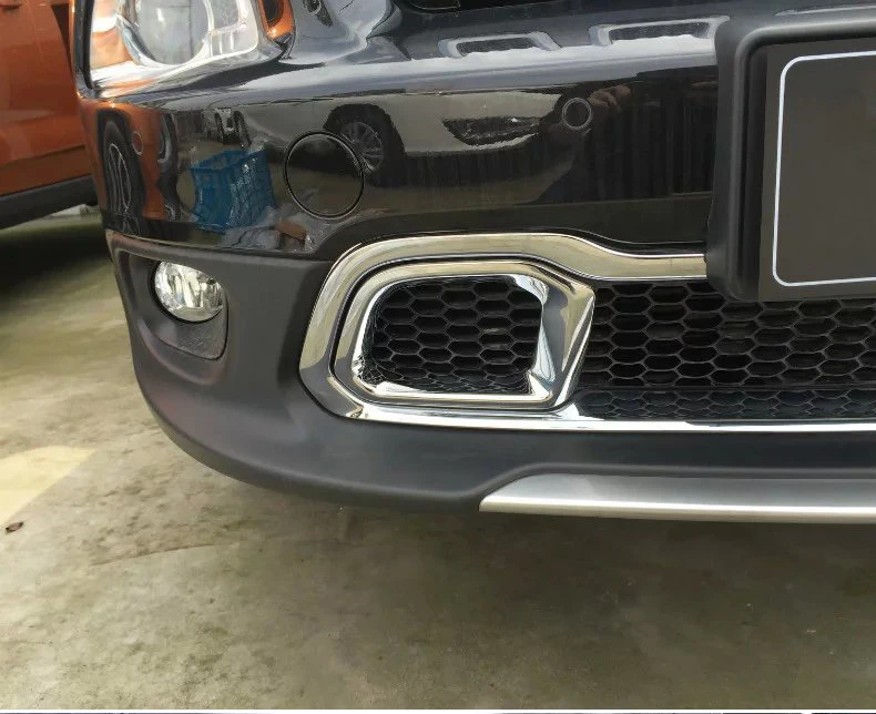 Для Jeep Cherokee Хром передний бампер Нижняя решетка решетки сетки вентиляционное отверстие крышка рамка отделка вставка Гарнир