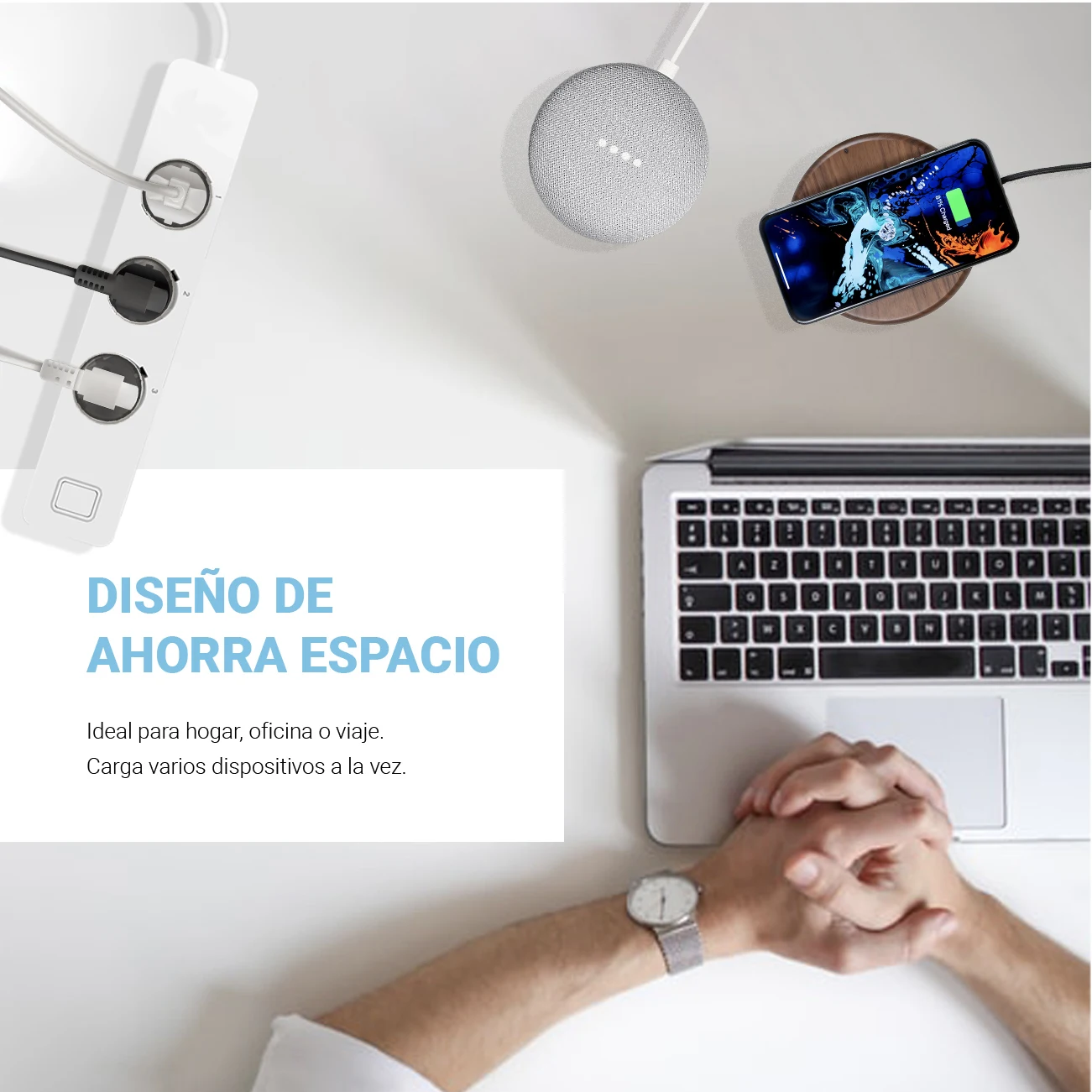 Régua de Tomada Inteligente com Wifi e Controle de Voz Funciona com Alexa Home e Assistente Entradas Tomada Inteligente eu 3 Google 2 Usb - Image 4