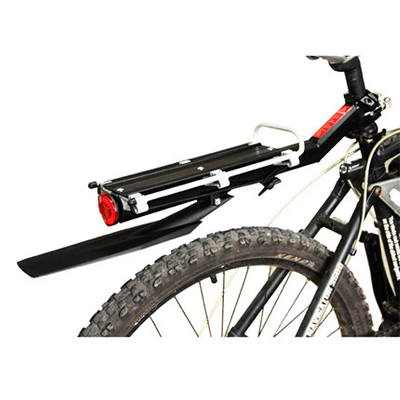 Bike Luggage Cargo Quick Release Rear Seat Carry Rack with Reflect Pad Bicycle Mud Guard Fender Supplies for Mountain Road | Спорт и