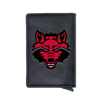 

Red Wolf Digital Printing Card Holder Wallet Men Women Leather Short Purse