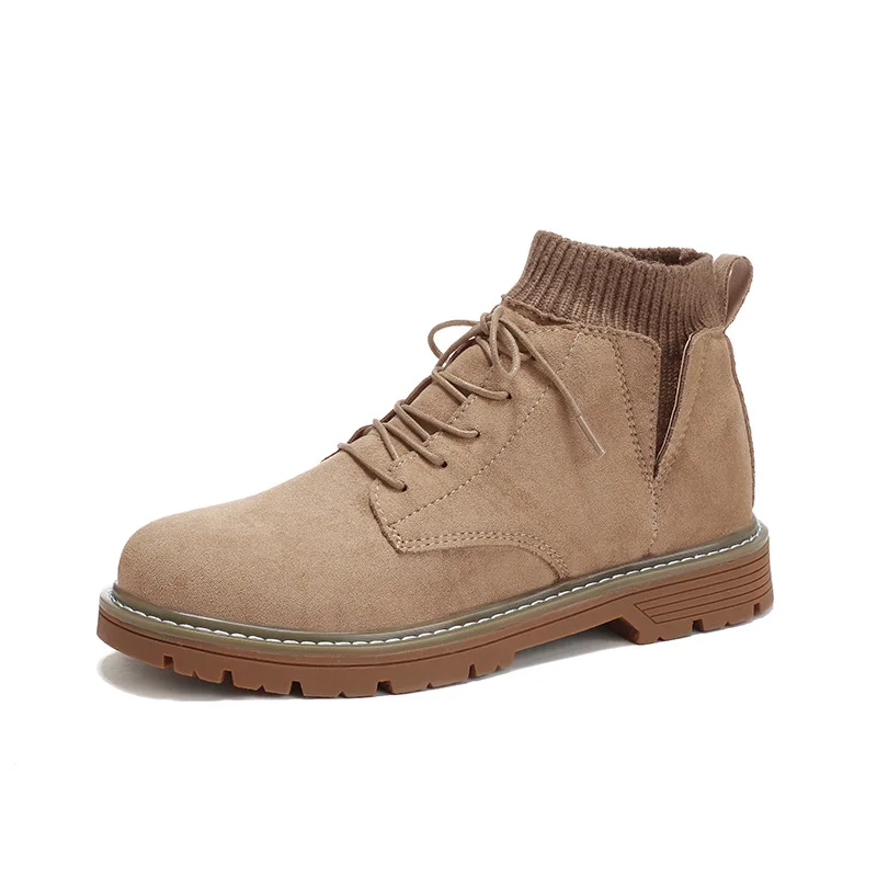 

Socks Martin Boots Men's Worker Boot zhong gao bang Men's Boots Short Boots Casual Snow Boots Cotton-padded Shoes with Velvet Wi