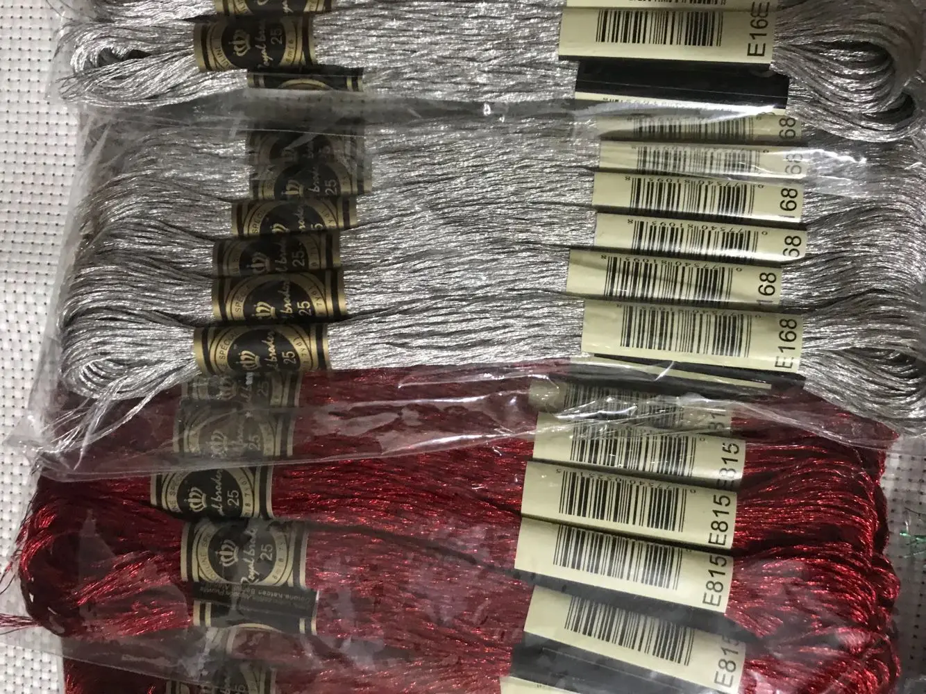 

Cross stitch gold and silver threads / cross stitch embroidery thread / Custom Cross stitch threads colors-9