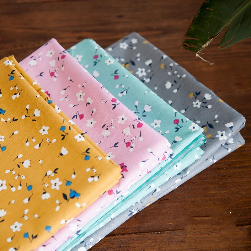 Cotton Floral Fabric Patchwork Breathable Cloth By Meters For Quilting Baby Bedding Blanket Sewing Cloth Material