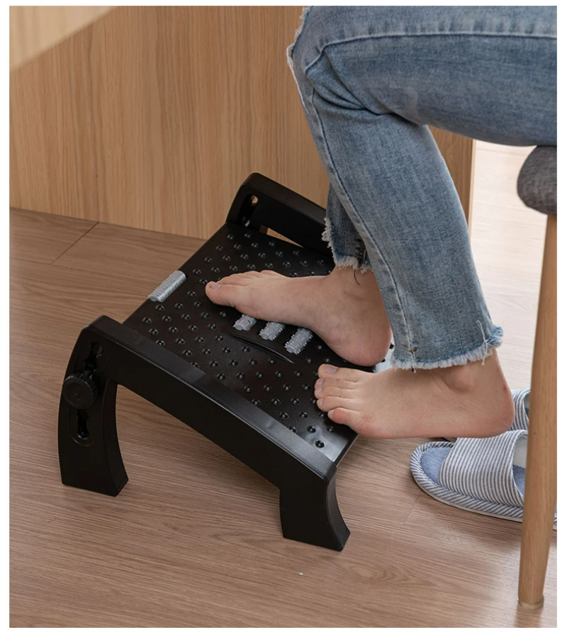 Space Therapy Pro XL Foot Rest for Under Desk at Work - Adjustable Foot  Rest Under Desk - Under Desk Footrest - Large Velcro Detachable Desk Foot  Rest