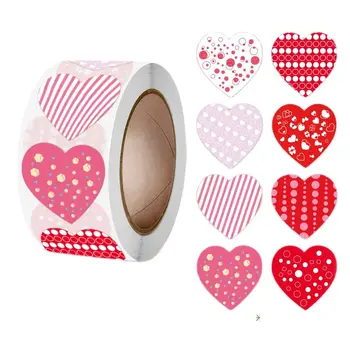 500pcs Valentines Gift Sealing  Stickers  Love thank you washi tape sticker rolls for packging decoration  thanks label set