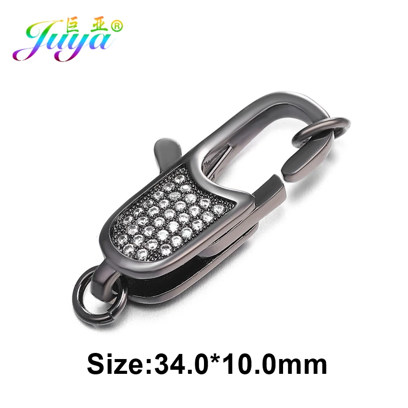 Metal Black Juya, сделай сам, жемчуг, ювелирное изделие, компоненты, микро ПАВЕ, циркон, застежка, омары, застежки, аксессуары для рукоделия, бисероплетение, ювелирное изделие ручной работы - Цвет: Metal Black