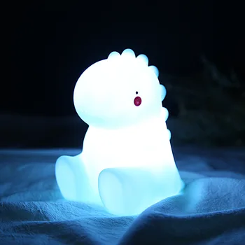 

LED Dinosaur Night Light Cute Colorful Animal Switch Baby Room Feeding Creative Toy Nursery Bedroom Table Kid Warm Glow Lamp