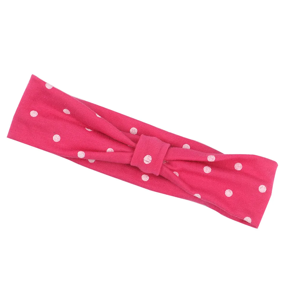 Cute Baby Toddler Infant Headband Girls Bow Polka Dot Knot Headband Stretch Hairband Headwear hair accessoriesbaby 
