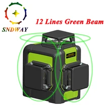 12 линий 8/2 линий лазерный уровень зеленый/красный луч вертикальный и горизонтальный Высокая точность 3D автоматический самонивелирующийся уровень 360 градусов