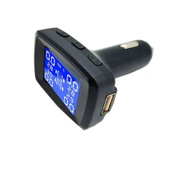

Smart Car TPMS Car Tire Pressure Monitoring System Internal 4 External Sensor Solar Wireless Alarm Systems Tyre Pressure