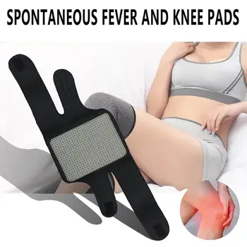 

1Pair Tourmaline Self-Heating Knee Leggings Brace Support Magnetic Therapy Knee Pads Adjustable Knee Massager Health Care